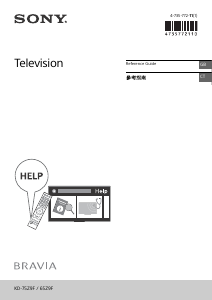 Manual Sony Bravia KD-65Z9F LCD Television