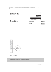 Manual Sony Bravia KD-75X9000H LCD Television