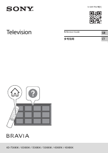 Handleiding Sony Bravia KD-55X80K LCD televisie