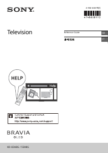 Manual Sony Bravia KD-55A8G LCD Television