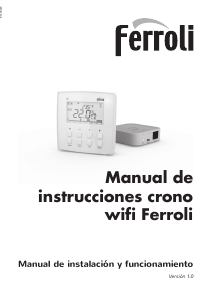 Manual de uso Ferroli Crono WiFi Termostato