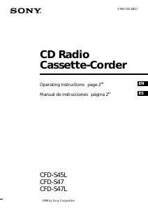 Manual de uso Sony CFD-S47L Set de estéreo