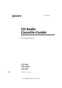 Manual Sony CFD-656 Stereo-set