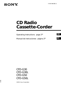 Handleiding Sony CFD-G50L Stereoset