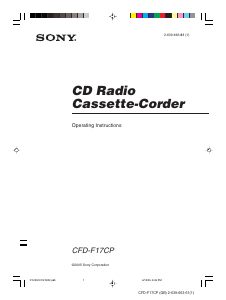 Manual Sony CFD-F17CP Stereo-set