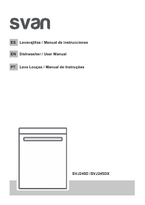 Manual de uso Svan SVJ245DX Lavavajillas