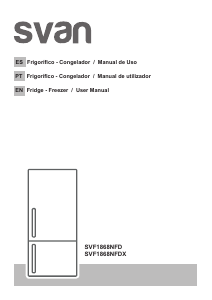 Manual de uso Svan SVF1868NFD Frigorífico combinado