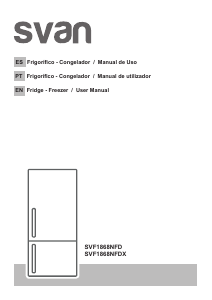 Manual de uso Svan SVF1868NFDX Frigorífico combinado