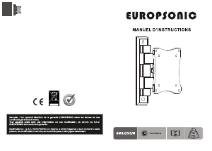 Mode d’emploi Europsonic SM/LCD/3/N Support mural