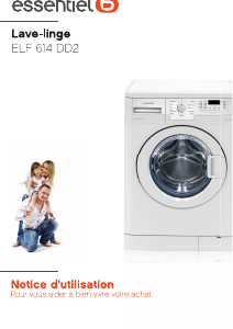 Mode d’emploi Essentiel B ELF 614 DD2 Lave-linge