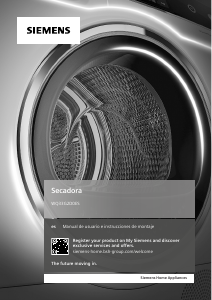 Manual de uso Siemens WQ33G2D0ES Secadora