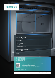 Manuale Siemens GS36NVIEV Congelatore
