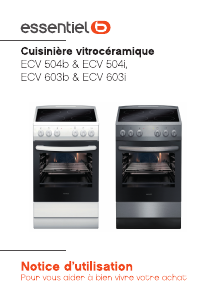 Mode d’emploi Essentiel B ECV 504b Cuisinière