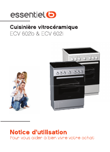 Mode d’emploi Essentiel B ECV 602b Cuisinière