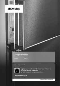 Manual Siemens KI86V5SF1 Fridge-Freezer