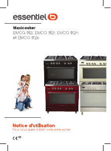 Mode d’emploi Essentiel B EMCG 912c Cuisinière