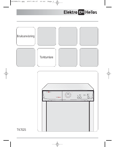 Bruksanvisning ElektroHelios TK7025 Torktumlare