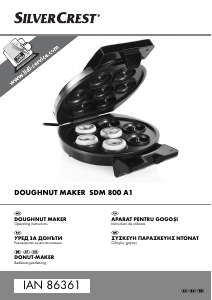 Bedienungsanleitung SilverCrest SDM 800 A1 Donut Maker