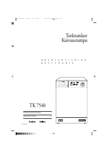 Bruksanvisning ElektroHelios TK7540 Torktumlare