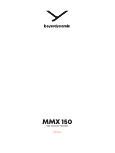 Mode d’emploi Beyerdynamic MMX 150 Headset