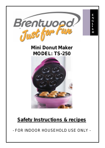 Mode d’emploi Brentwood TS-250 Machine à donuts