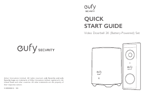 Manual de uso Eufy T8210 Video Timbre