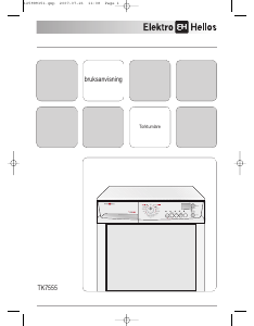 Bruksanvisning ElektroHelios TK7555 Torktumlare