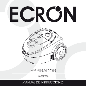 Manual de uso Ecron V-8109 Aspirador