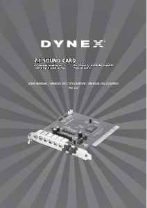 Mode d’emploi Dynex DX-SC71 Carte son