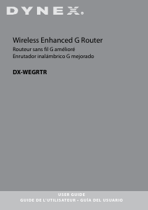 Manual de uso Dynex DX-WEGRTR Router