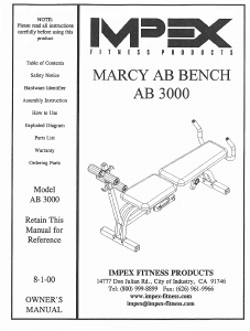 Manual Impex AB-3000 Multi-gym