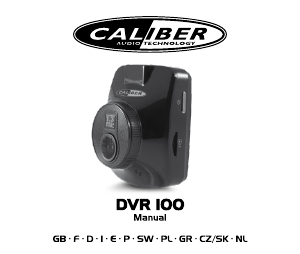 Manual de uso Caliber DVR100 Action cam