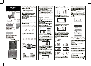 Manuale Dexford SC 200 Bilancia