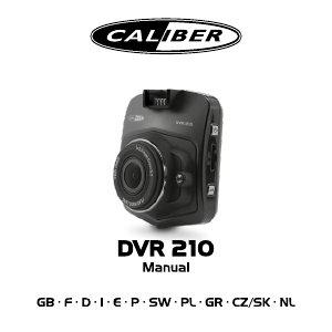 Manuál Caliber DVR210 Akční kamera