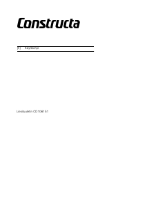 Käyttöohje Constructa CD106151 Liesituuletin