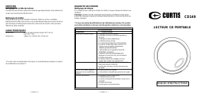Manual Curtis CD149 Discman