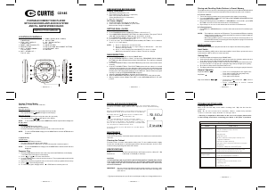 Manual Curtis CD185 Discman