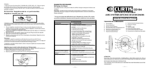 Mode d’emploi Curtis CD194 Lecteur CD portable