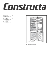 Návod Constructa CK587VF30 Chladnička s mrazničkou