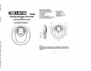 Handleiding Curtis CD360 Discman