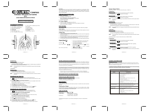 Mode d’emploi Curtis CDMP366 Lecteur CD portable