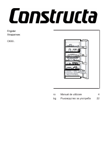 Manual Constructa CK602EF0 Frigider