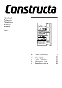 Manual Constructa CK603KSF0 Refrigerator