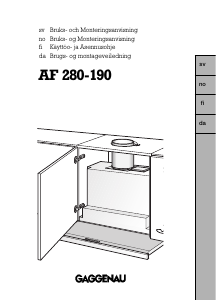 Käyttöohje Gaggenau AF280190 Liesituuletin