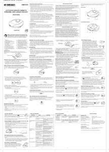 Mode d’emploi Curtis CDMP454 Lecteur CD portable