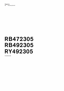 Kasutusjuhend Gaggenau RB472305 Külmik-sügavkülmik