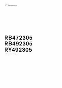Handleiding Gaggenau RB472305 Koel-vries combinatie