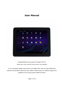 Manual Viewpia TB-210 Tablet