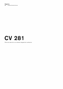 Manual de uso Gaggenau CV281100 Placa