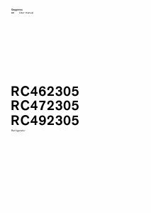 Manual Gaggenau RC492305 Refrigerator
